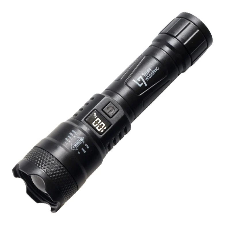 LED Ultra Powerful 18650 Flashlight Waterproof Lamp USB Rechargeable High Power Tactical Flashlights Telescopic Zoom Lantern