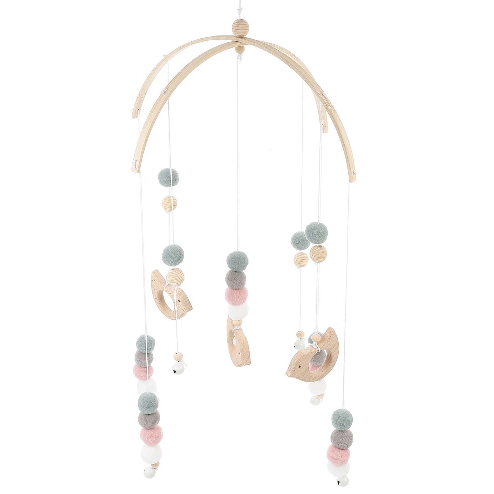 볼 바람 종소리 세련된 장식 아기 보육실 장식 유아용 침대 모바일 나무 교수형 장난감 기숙사