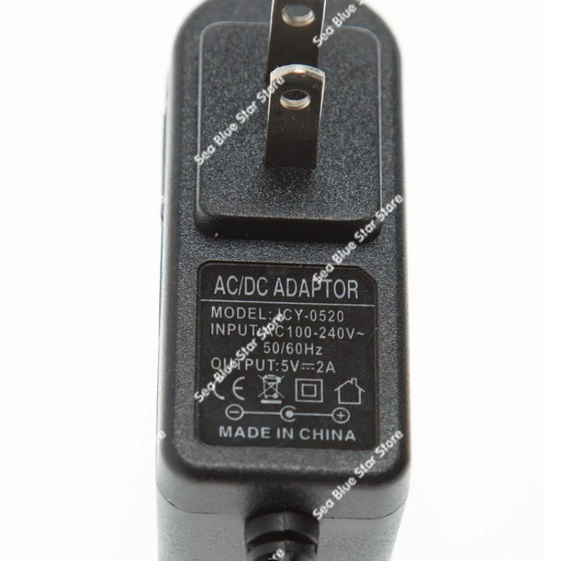 Power supply US and European 5V2A power adapter, surveillance camera, network set-top box, tablet charger cable