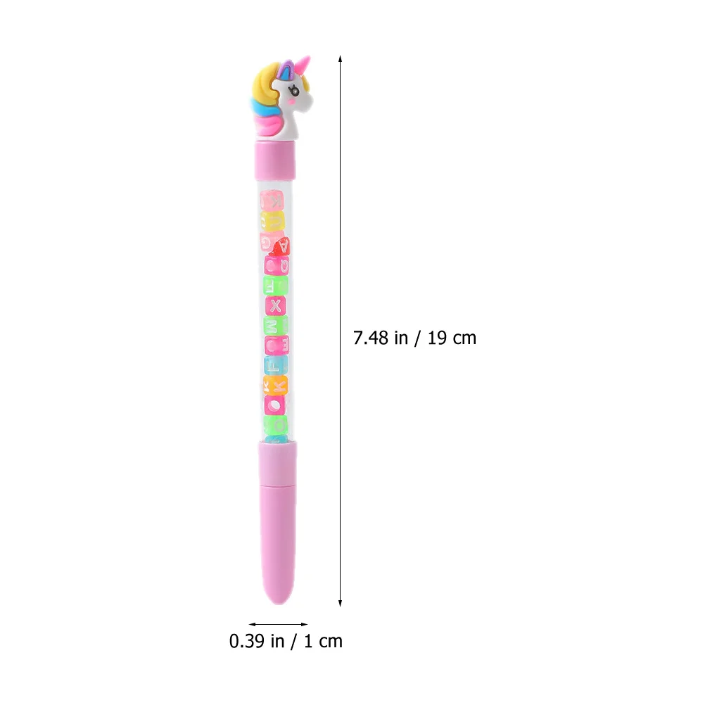 

6 Pcs Cartoon Pen Handwriting School Pens for Kawaii Stationery Journaling Cute Liquid Pupils