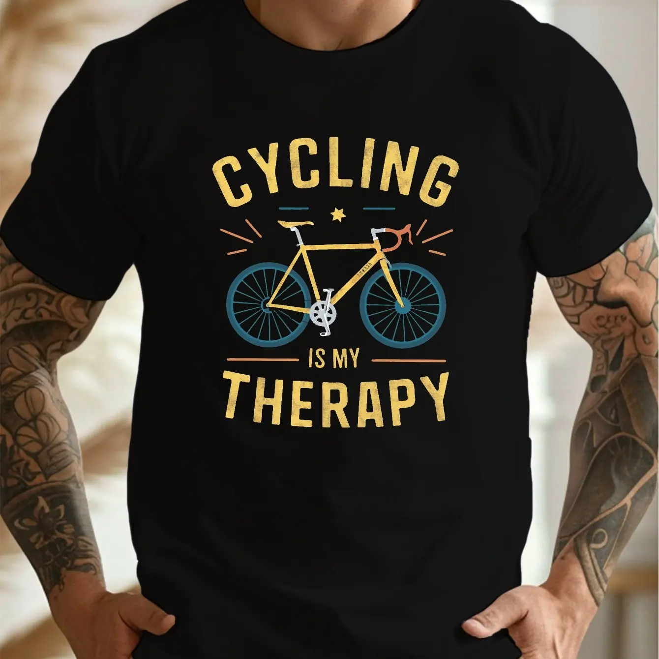 The Latest Men's Pure Cotton T-shirt for 2025: Cycling, Relaxing, Comfortable, Breathable, High-quality, Beach Trave