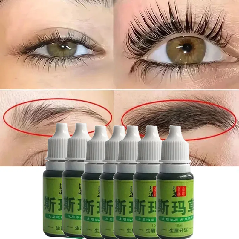 Usma Grass Green Plant Pure Juice Thick Eyebrows Eyelashes Sideburns Hair Line Anti-loss Nourishing Hair Root Hairline Makeup