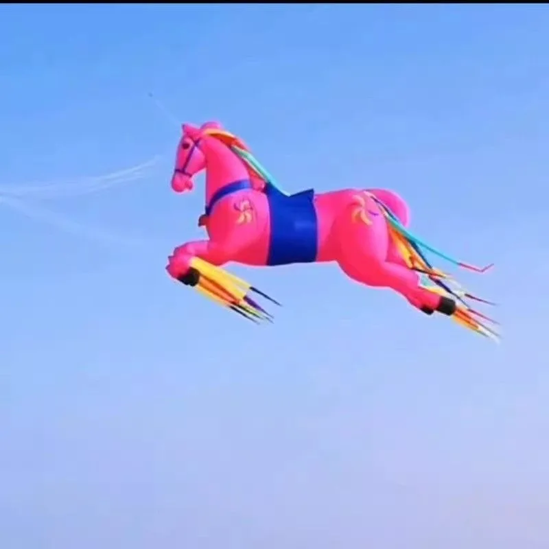 طائرة ورقية جديدة 40D مظلة نايلون قماش 5 أمتار طائرة ورقية بيغاسوس لا يمكن أن تتدفق بمفردك، قلادة