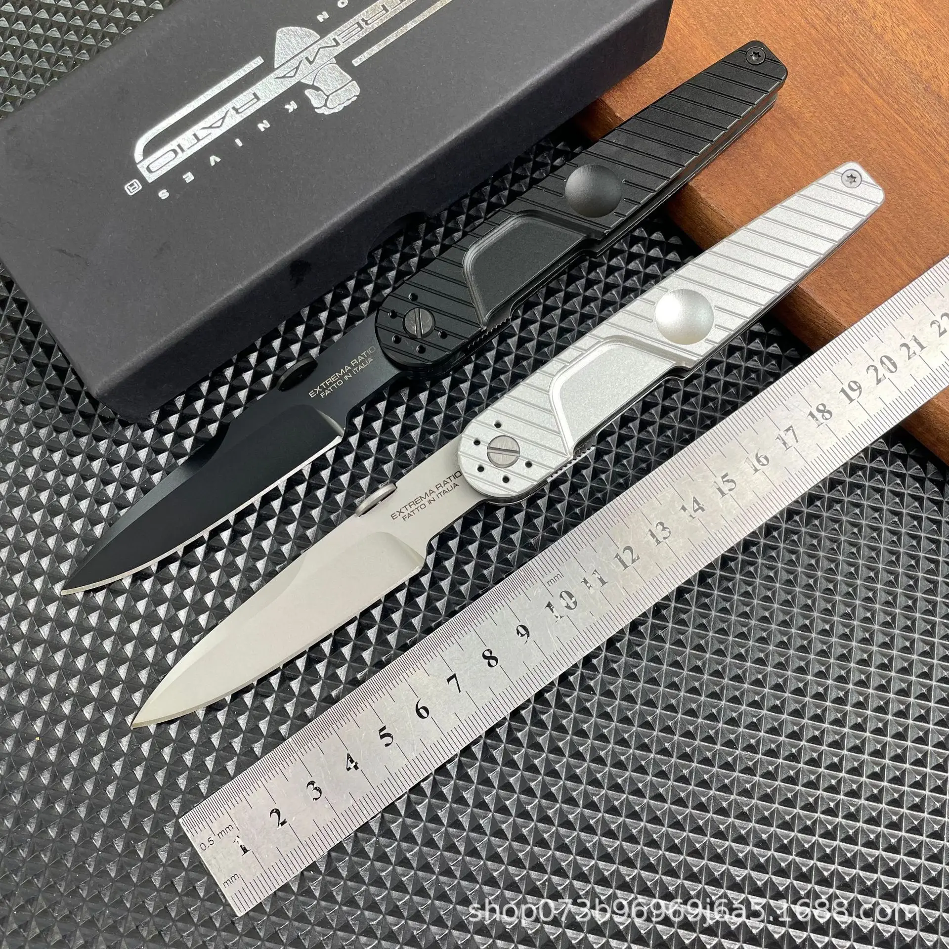 بدلة القوة المتطرفة للتخييم في الهواء الطلق مقبض ألمونيوم سكين EDC للبقاء على قيد الحياة البرية