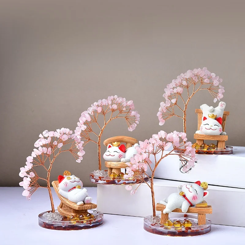 

Хрустальная фигурка Денежного Дерева: Декор для рабочего стола, автомобиля, дома, офиса, прилавка, аксессуары, подарки