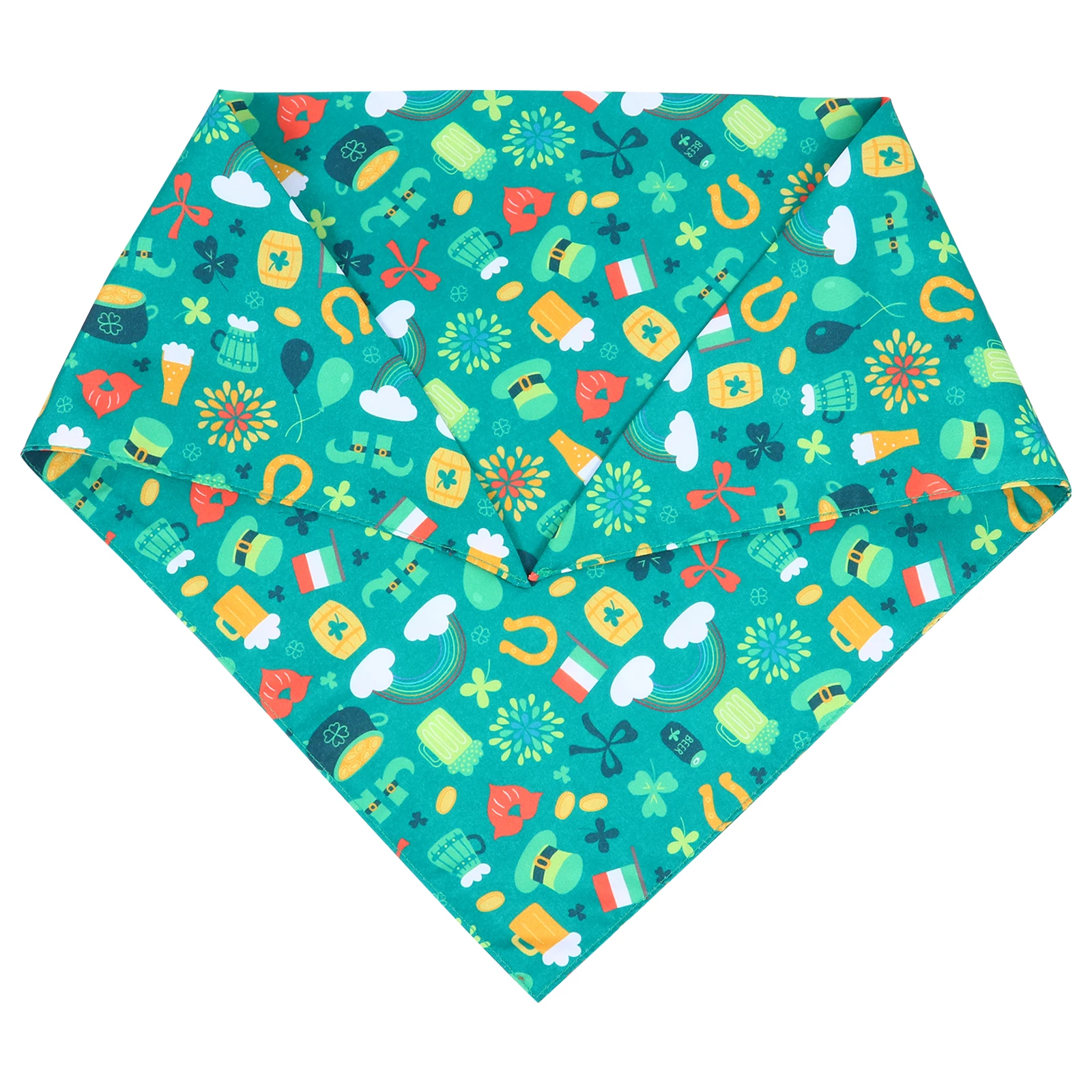 

Pet Bib Fine Workmanship Triangle Dog Scarf Decorate for Polyester Hand Washable
