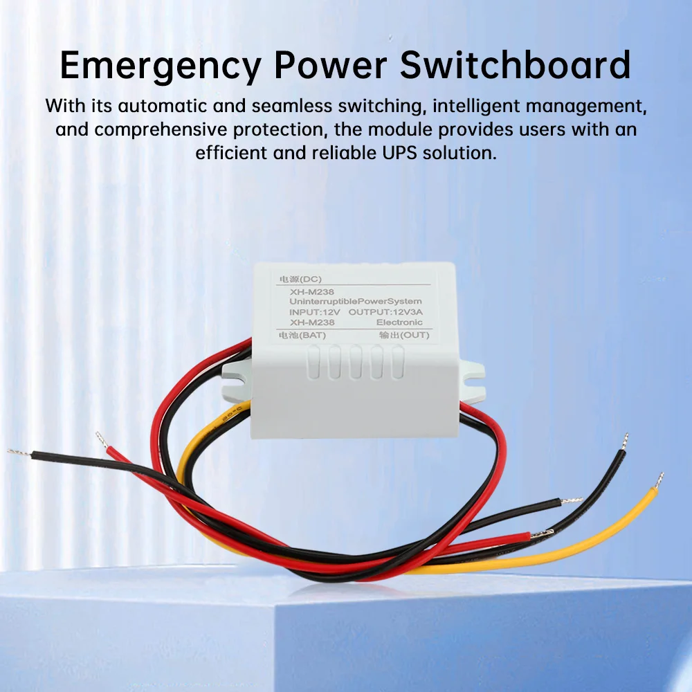 XH M238 Power Outage Automatic Switching Battery Module UPS Uninterruptible Controller Emergency Power Switching Board