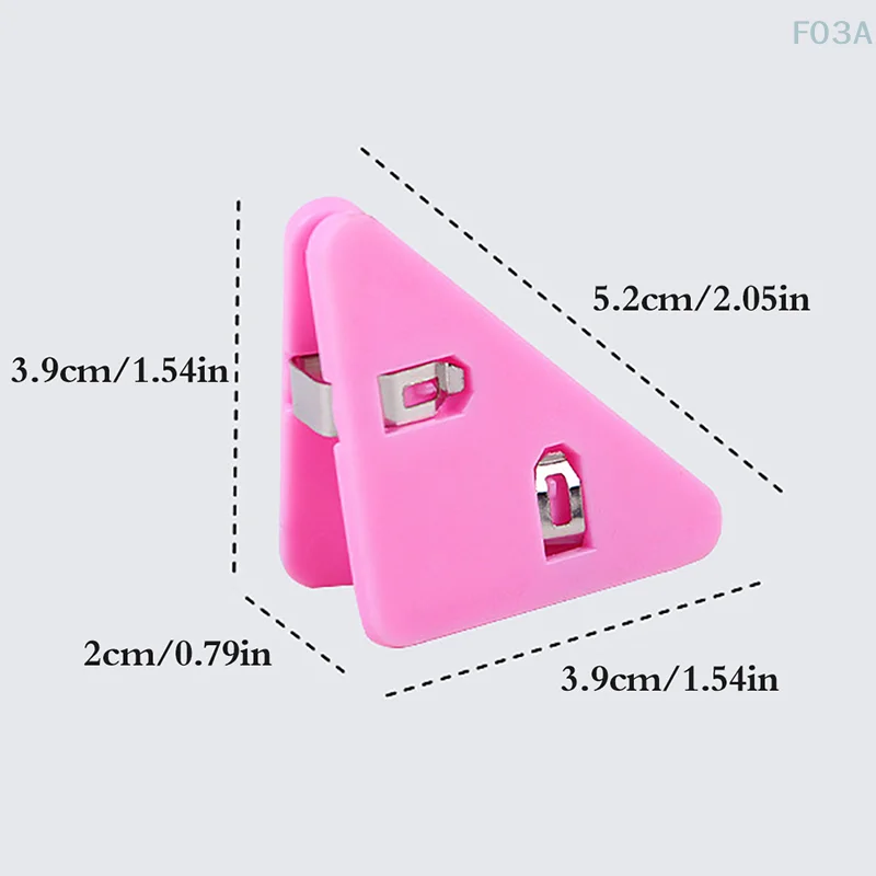 10pcs File Triangle Corner Clip Transparent Book Corner Clip Page Holder Paper Clip File Index Photo Clamp School Desk Organizer