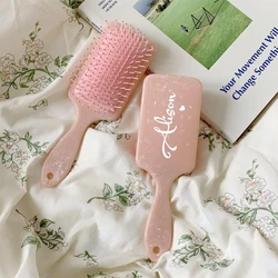 Personalized Hair Brush Custom Portable Wedding Bride Handle Name  to be Bridesmaids Gifts Birthday Christmas Valentines Gift