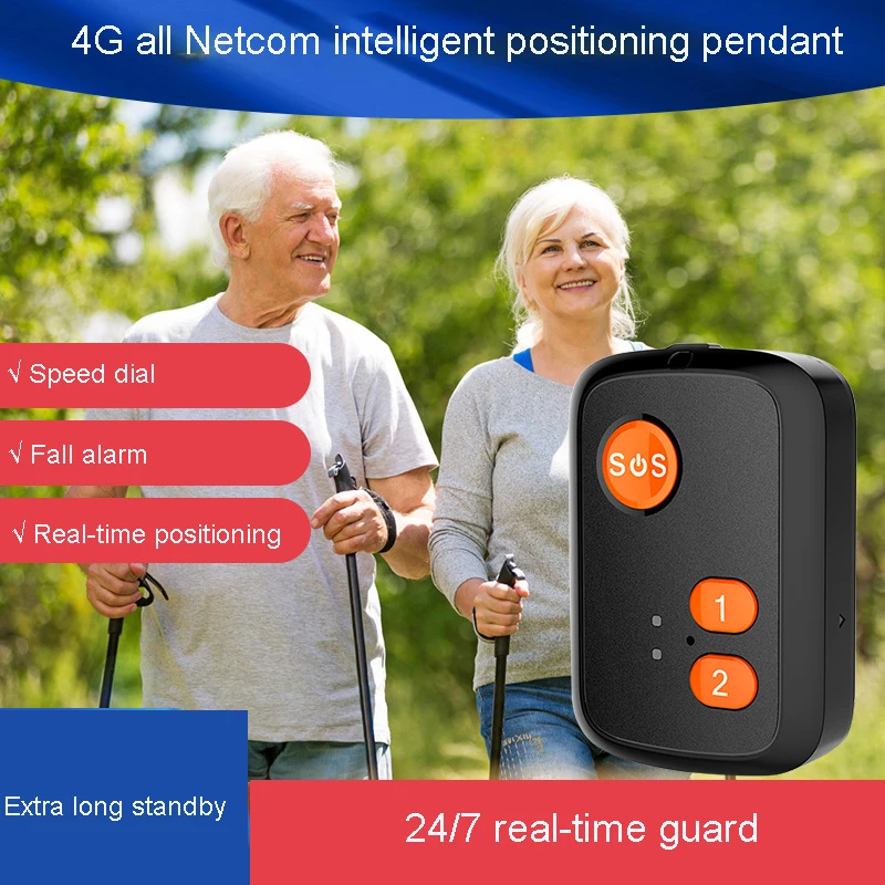 4G GSM Elderly SOS Panic Button Emergency Alarm GPS Tracker For The Elderly Anti-lost Tracking Device