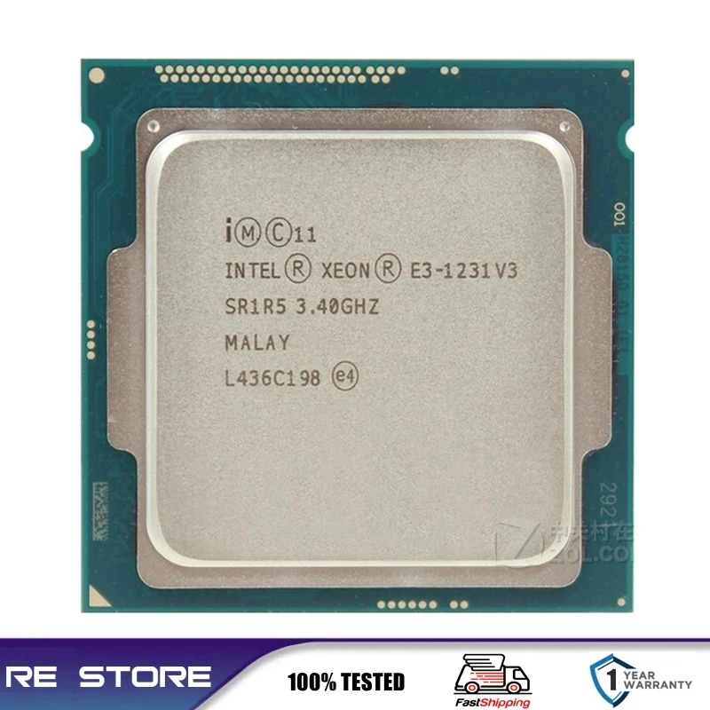 Intel Xeon E3 1231 V3 1231V3 3.3GHz Quad-Core LGA 1150 cpu processor