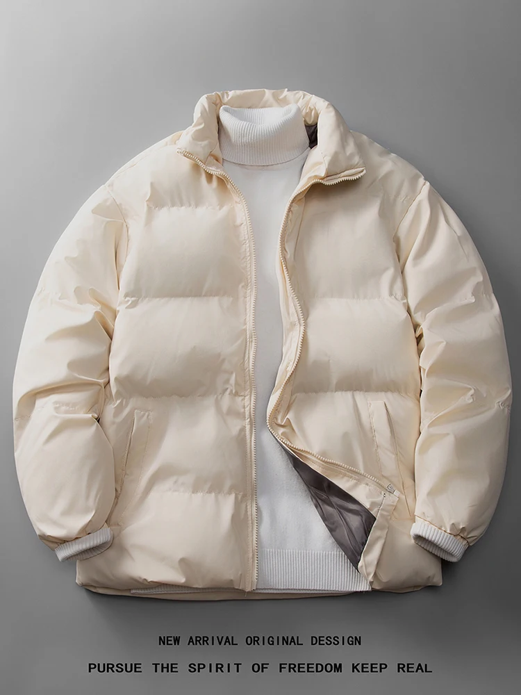 

Мужская утепленная теплая пуховая куртка из хлопка, осенне-зимняя, модная, универсальная, в американском стиле, морозостойкая, объемная куртка-пуховик