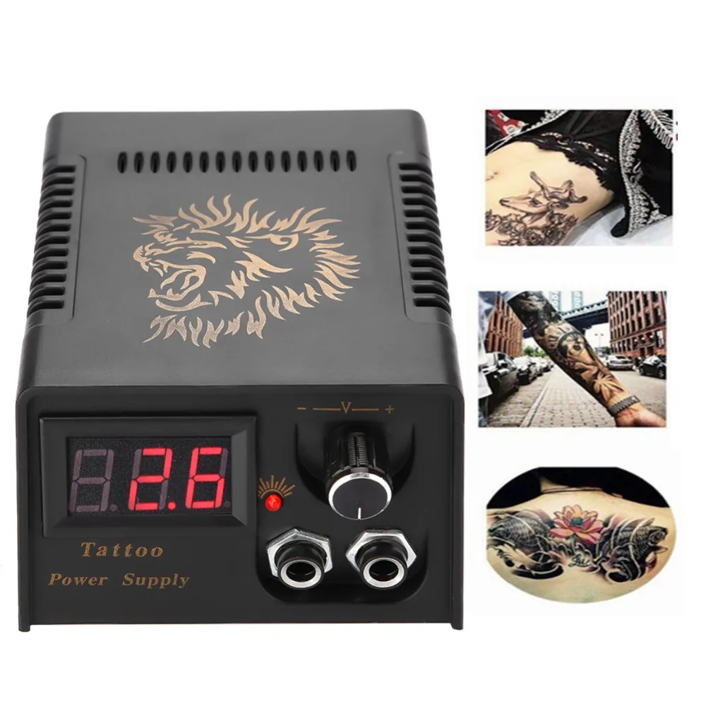 High Quality ABS Tattoo Power Professional Digital LCD Tattoo Power Supply Portable Tattoo Machine Gun Power Suppies Accessories