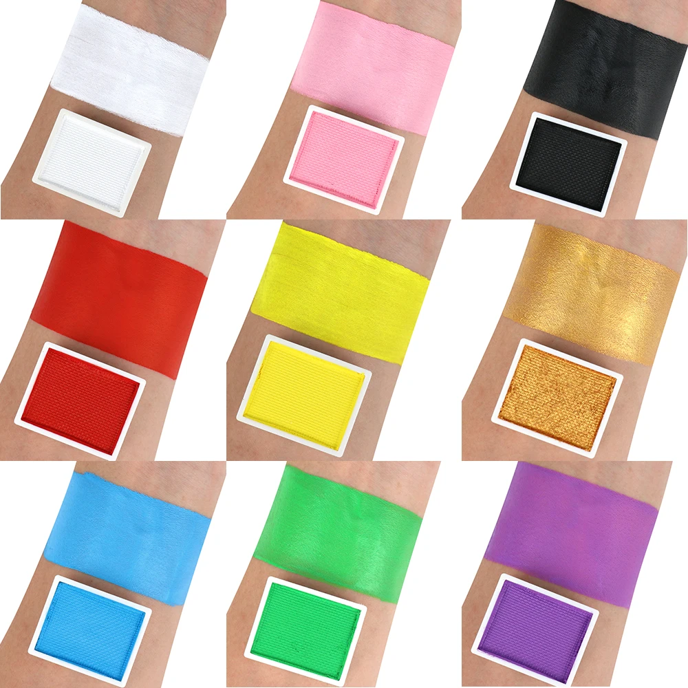 Bowitzki 10g Professional Face Paint Body Paint Water Based Face painting Makeup Safe for Adults Single Color