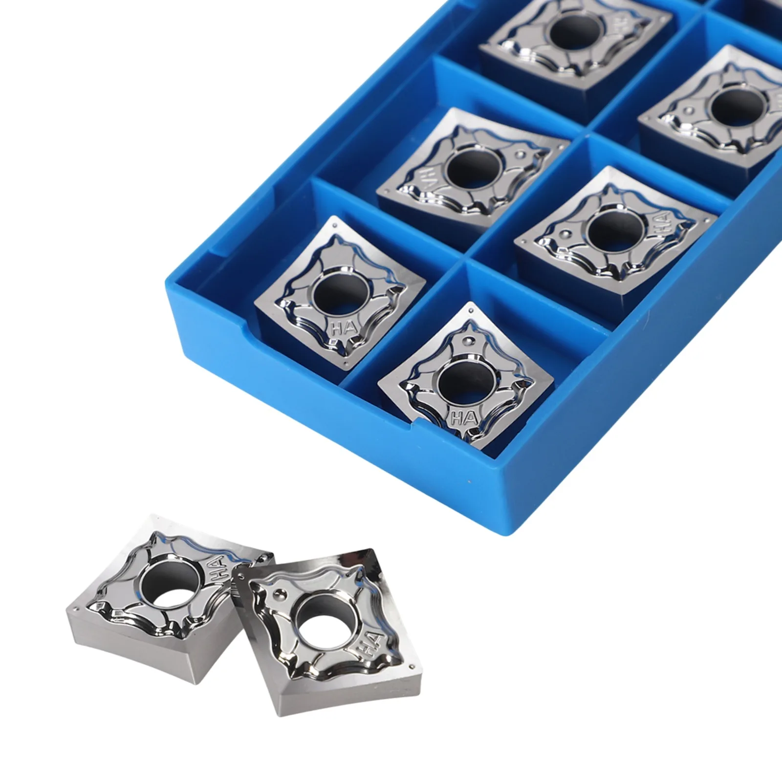 CNMG120404-HA Turning Inserts Intermittent Cutting Medium And High Load Tasks Standard Size For Aluminum Parts