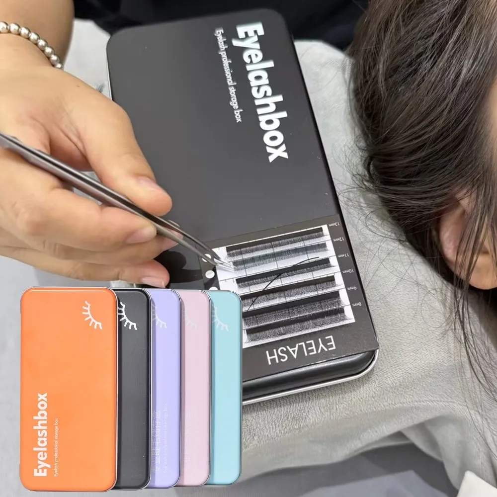Portable Magnetic Storage Box for Eyelash Space Saving Professional Eyelash Extension Storage Tool with Display Palette Tray