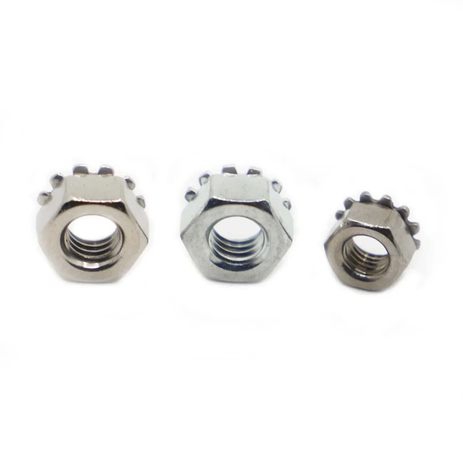 M3 M4 M5 M6 M8 304 Stainless Steel / Nickel / Galvanized K Nut Lock Kep Multi-Gear Hexagon Nut K Type Multi tooth Anti loosening