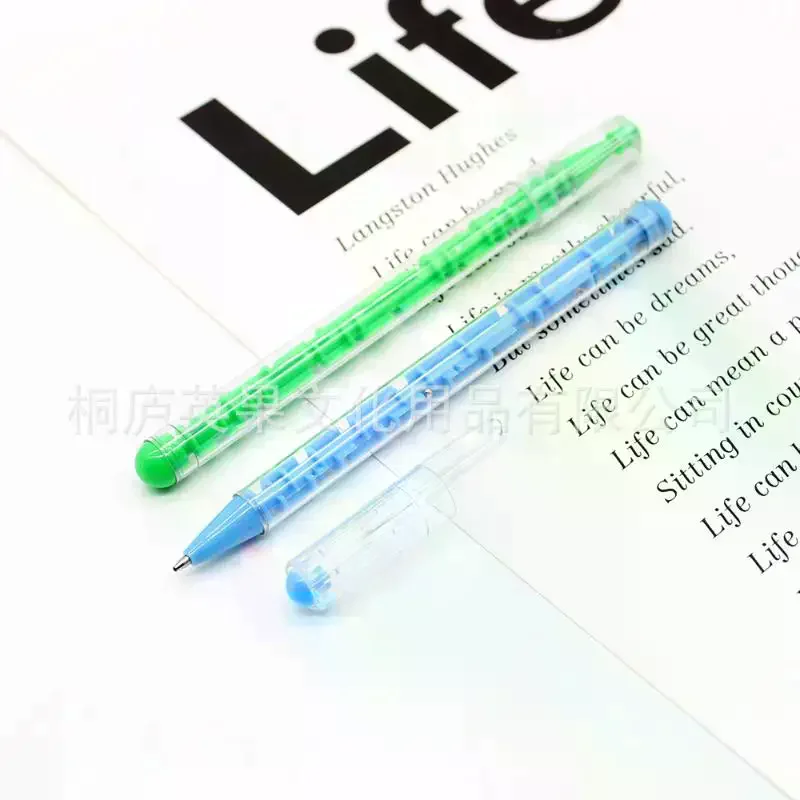 2Pcs Fun Puzzle Game Pen Maze Ballpoint Pen Creative Stationery Stress Relief Writing Tool Unique Gift