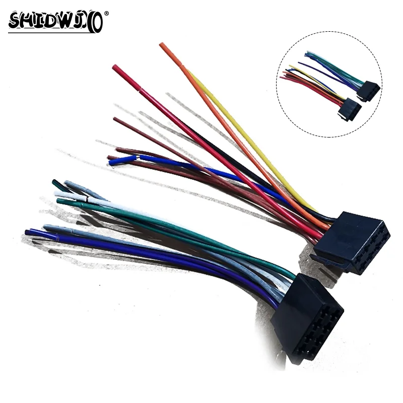 Car Universal Adapters Wire Harness Adapter Female ISO Wiring Harness Car Radio Adaptor Connector Wire Plug Kit