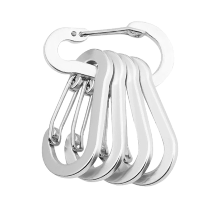 Y1UB Carabiner Clips, 5Pcs Heavy Duty Carabiner Hook for Gym, Camping, Hiking, Outdoors, Small Carabiner for Leash, Harness