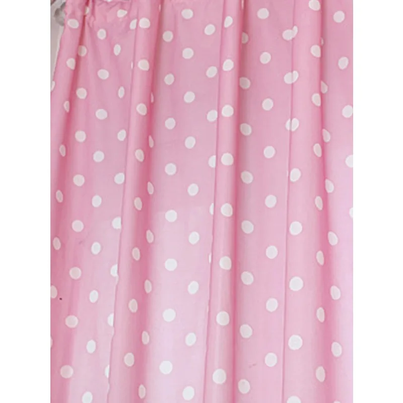 New Korean Style Small Fresh Wave Dot Rural Style Blackout Curtains for Living Room, Bedroom, Balcony Curtains