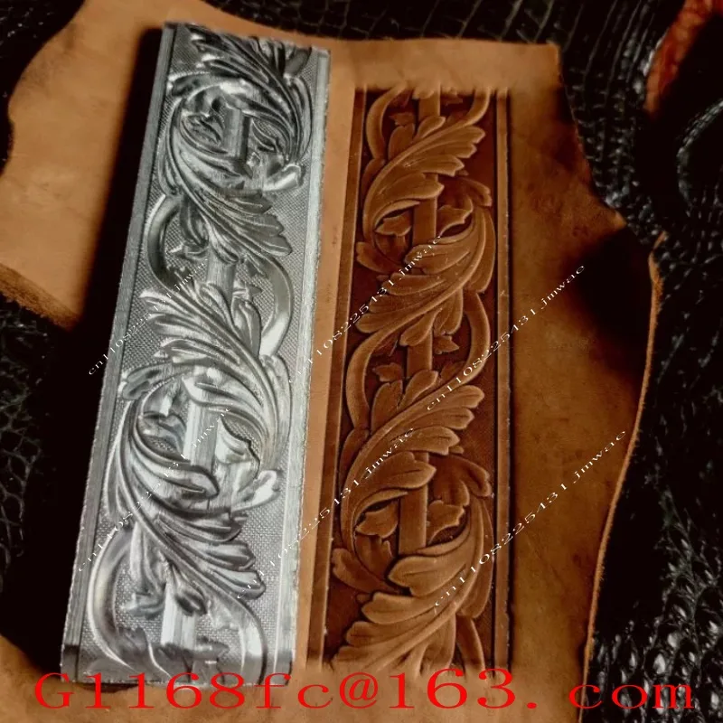 3D Pattern Relief Mold for Belt Pressing, Roll Branch Pattern, Vine Branch Pattern, Belt Metal Embossing Mold
