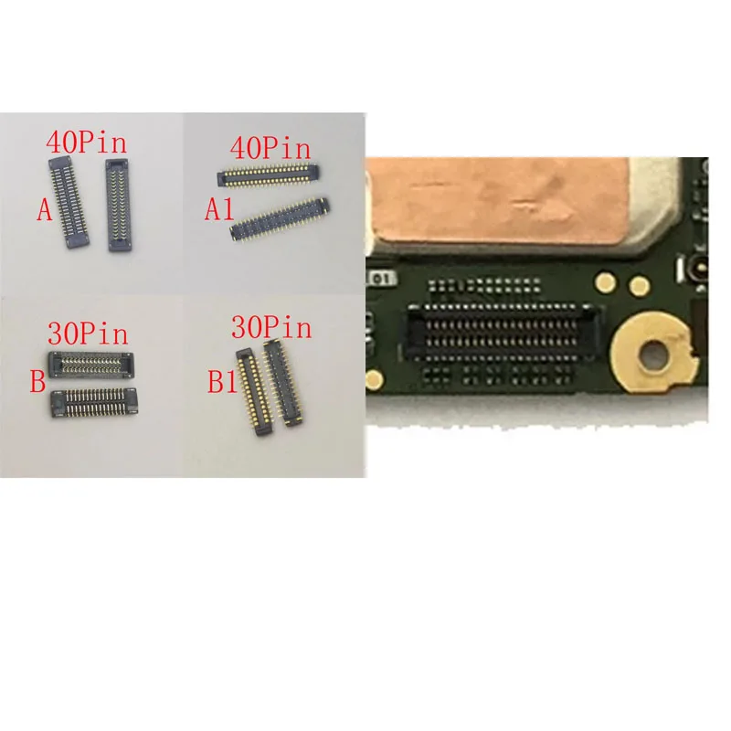 2-50Pcs Lcd Display Plug Usb Charging FPC Connector Charger For Samsung Galaxy A20S A207 G6200 A6S A10S A107 M15 M16 30 40 Pin