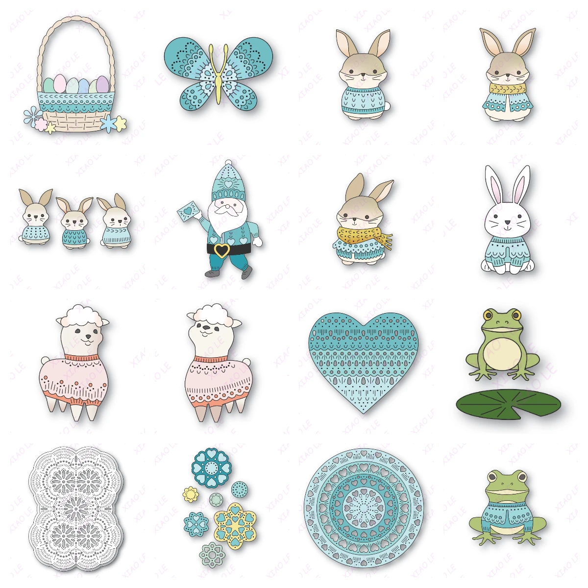 

New Hello Spring Easter Wishes Metal Cutting Dies For DIY Scrapbooking Photo Cutting Die Paper Cards Embossing Decorative Craft