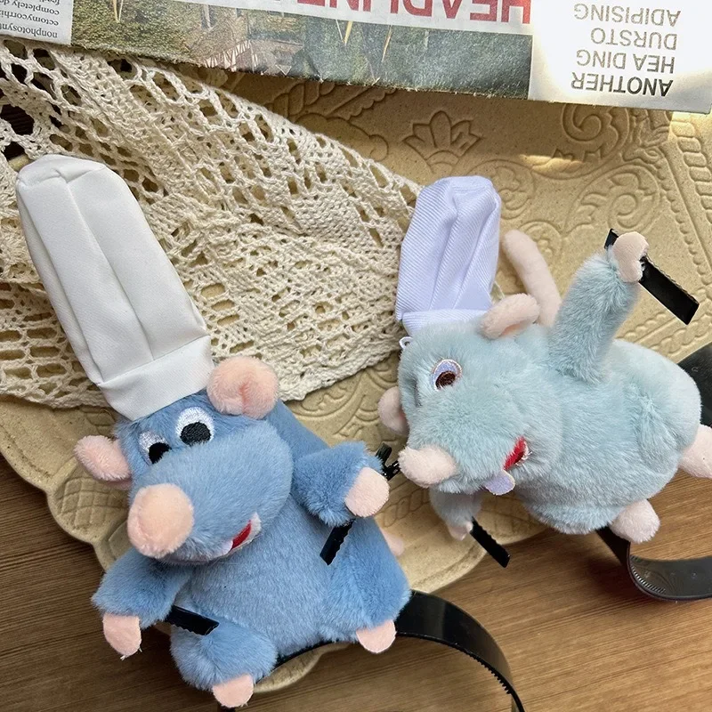 Disney-Pince à cheveux en peluche, cerceau de cheveux de souris drôle, bande de sauna portable, coupe de cheveux, lavage du visage, cadeaux de vacances, dessin animé mignon, mode anime