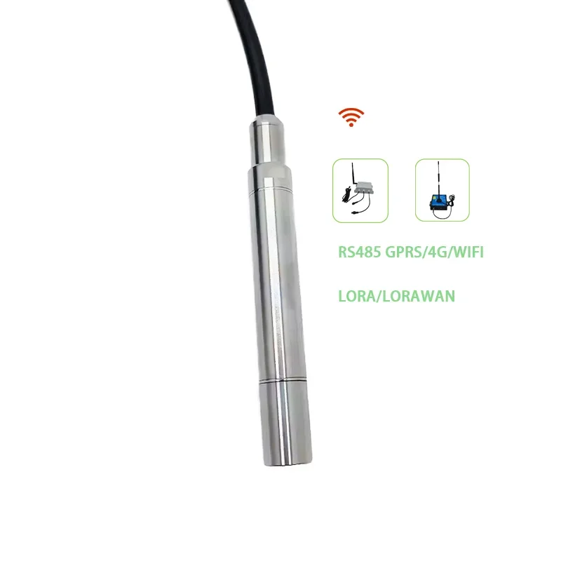 High Precision Chip Supports Gprs Wifi Lorawan 4-20Ma Output Rs485 Pressure Water Level Sensor For Submersible Pumps