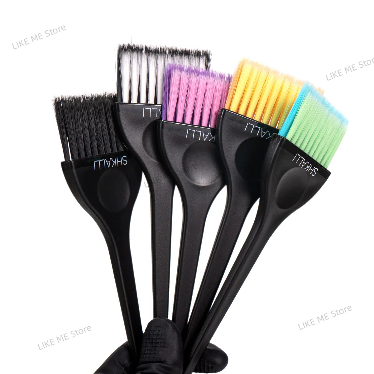 Professional Hair Tinting Brush Home Salon Hairdresser Hair Dyeing Brush Coloured Soft Bristles Balayage Brush Hair Tinting Tool