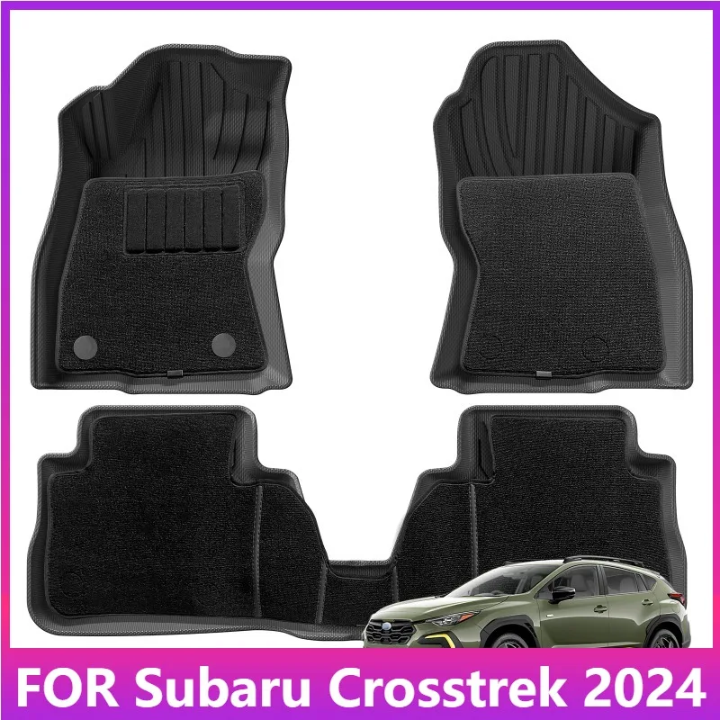 

Для Subaru Crosstrek 2024 TPE 3D автомобильные коврики грузовой подкладки багажника всепогодный водонепроницаемый черный левый руль