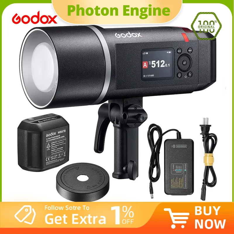 

Godox AD600BMII AD600BM II Second-Generation external camera flash 600W high-power photography light