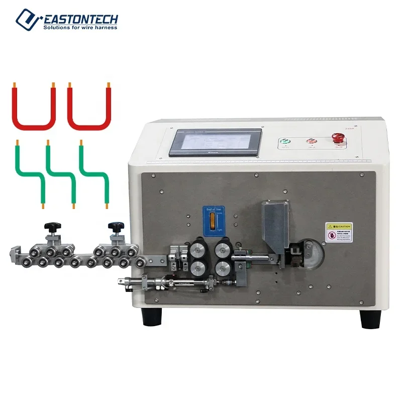 EW-3075 Fully Automatic 1-25mm2 Cable Wire Bending Machine Wire Stripping And Bending Machine