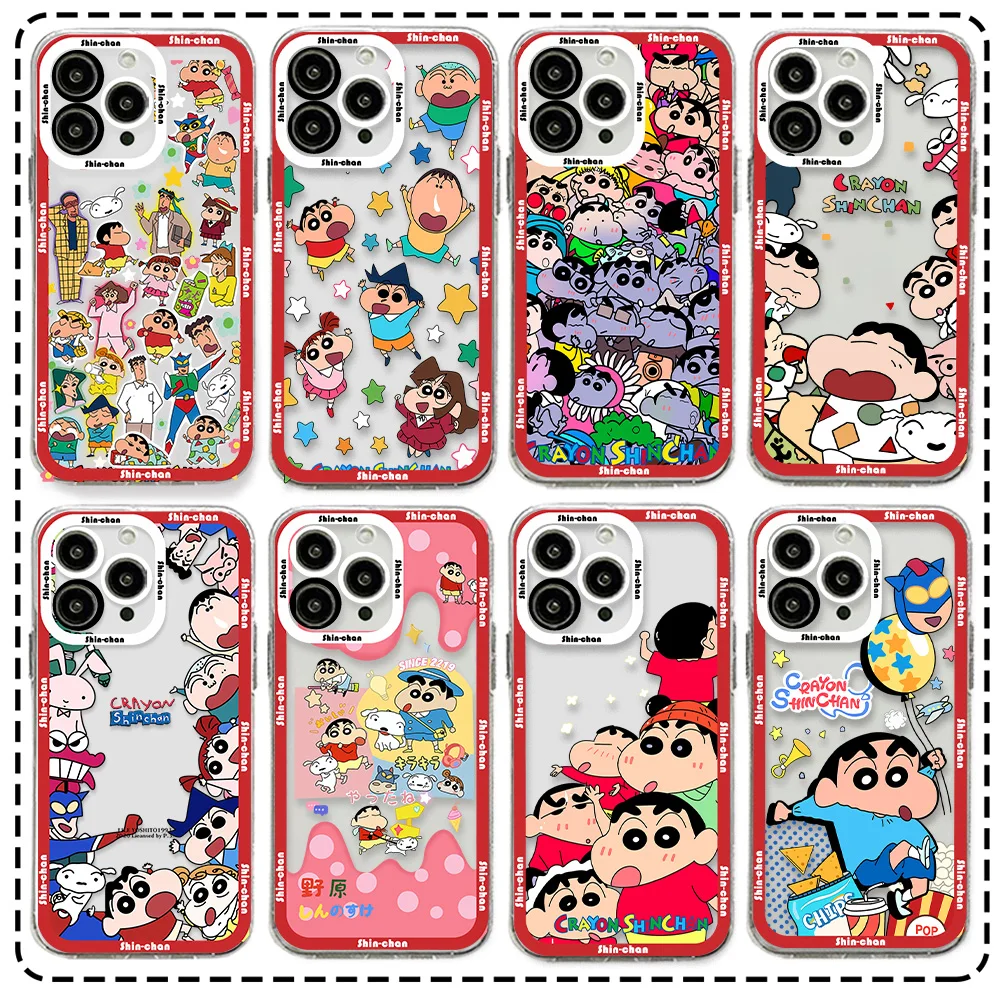 Funny Shins-Chans Crayons Phone Case For Xiaomi Redmi Note 13 12 12S 12C 11 10 10C 13C 10s A1 A2 A3 Pro Plus 4G 5G soft TPU