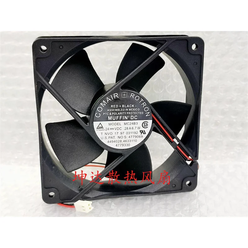 

Вентилятор охлаждения Z 1 шт. MC24B3 DC24V 0.28A 6.7W 12032 12 см, 2-контактный # А6-36