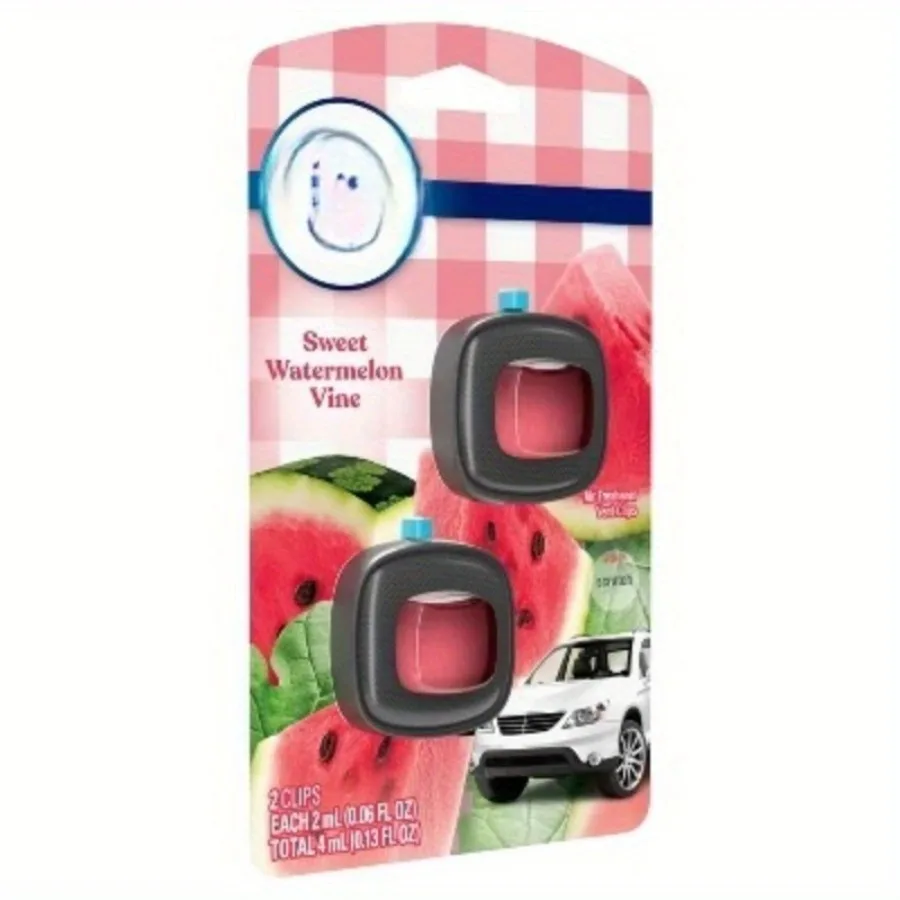 Auto-Lufterfrischer – Sweet Watermelon Vine – 2er-Pack. Füllen Sie die Luft mit unwiderstehlichem, fruchtigem, frischem Duft und Auto-Lufterfrischer