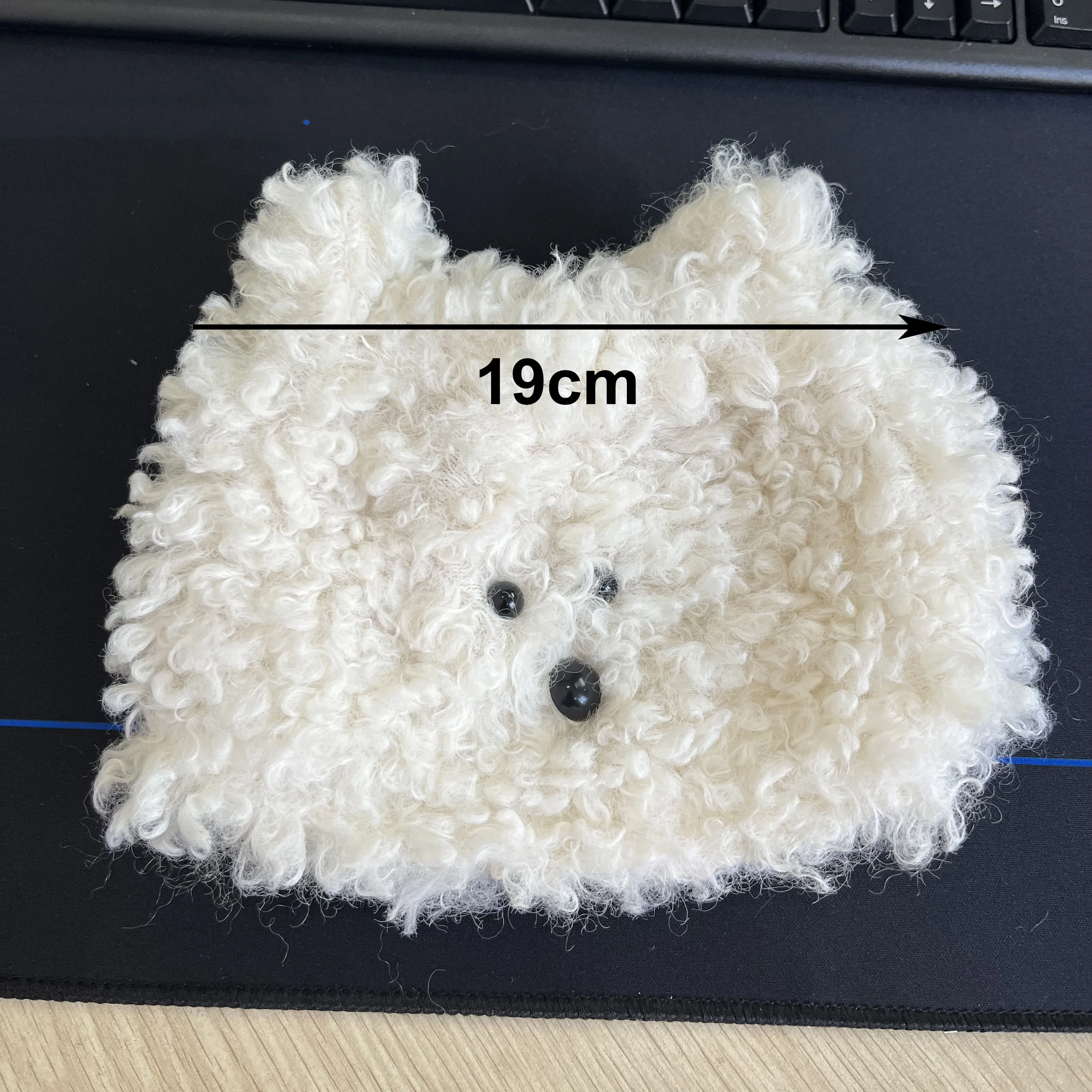 Nordic Style Plush Cartoon Dog Shape Napkin Boxes Solid Color Issue Bag Thread Napkin Holder Tissue Bag Storage Napkins