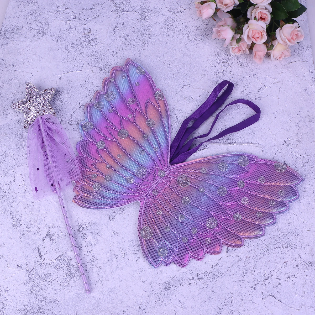 

2pcs Butterfly Wing Props Kids Girls Cosplay Accessory Durable Premium Material Halloween Wedding Party Festival Photoshoot