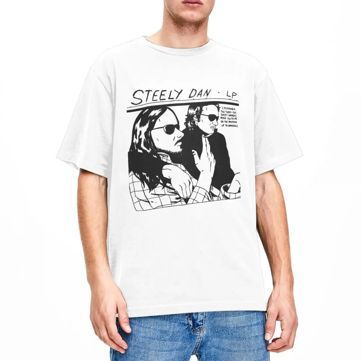 Steely Dan For Fans T-Shirt band singer Fashion T-Shirts Short Sleeves Awesome Tops Summer Pure Cotton O Neck Oversize Top Tees