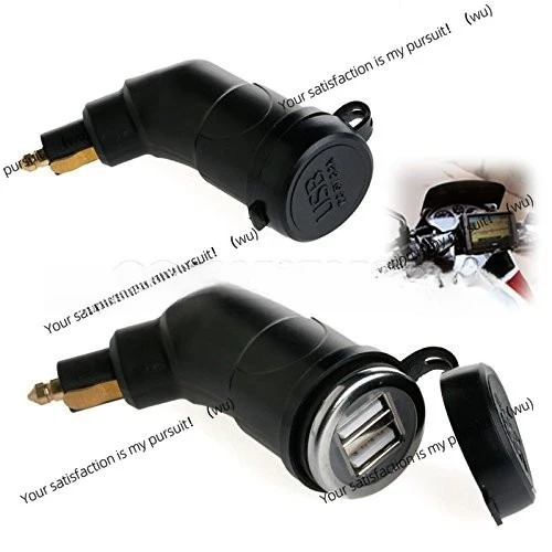 

Аксессуары для автомобилей и мотоциклов, зарядное устройство с двумя USB-разъемами 12–24 В, синего света