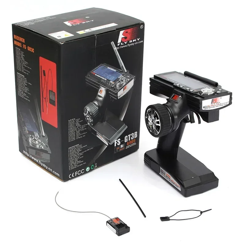 FLYSKY FS-GT3B 2.4G 3CH LED Screen Radio Controller with FailSafe GR3E Receiver