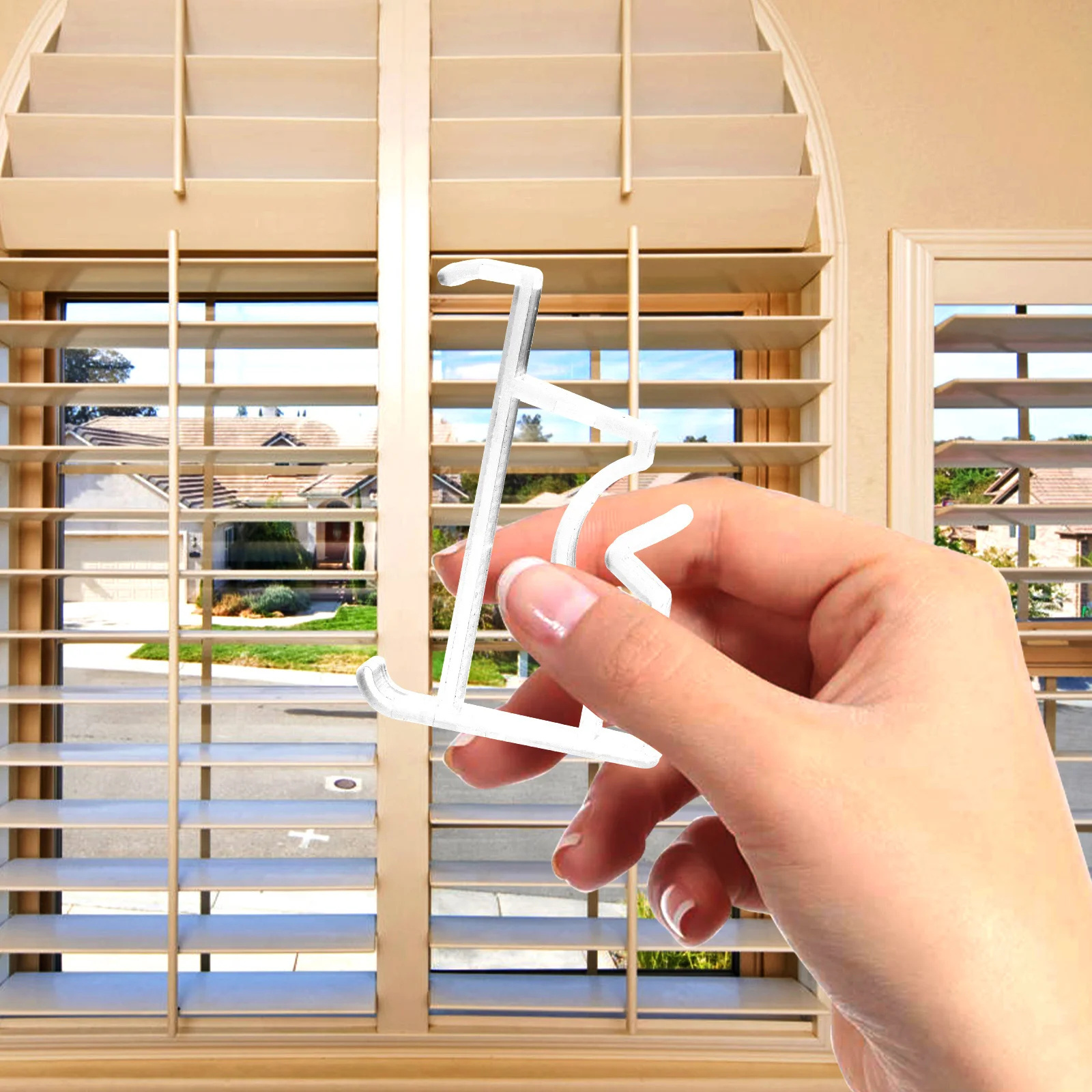 

2Sets Valance Clips Wear-Resistant Household Blind Clamps Replaceable Plastic Blind Clamps Clear Curtain Accessories