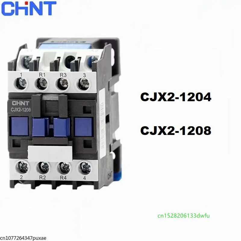 

CHINT CJX2-1204 4NO CJX2-1208 2NO 2NC 12A LC1D контактор переменного тока с креплением на DIN-рейке, контактор электрической мощности переменного тока 24 В 36 в 110 В 220 В 380 В