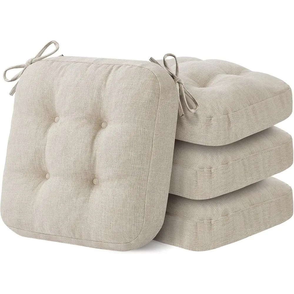 

Memory Foam Dining Chair Cushions, Set of 4, 16.5 x 16.5 x 3.5, Beige