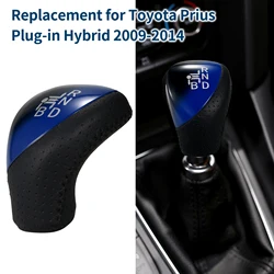 Gear Shift Knot Car Shift Knob Replacement for Toyota Prius Plug-in Hybrid 2009-2014 Gear Shift Knob PU leather Plastic Material