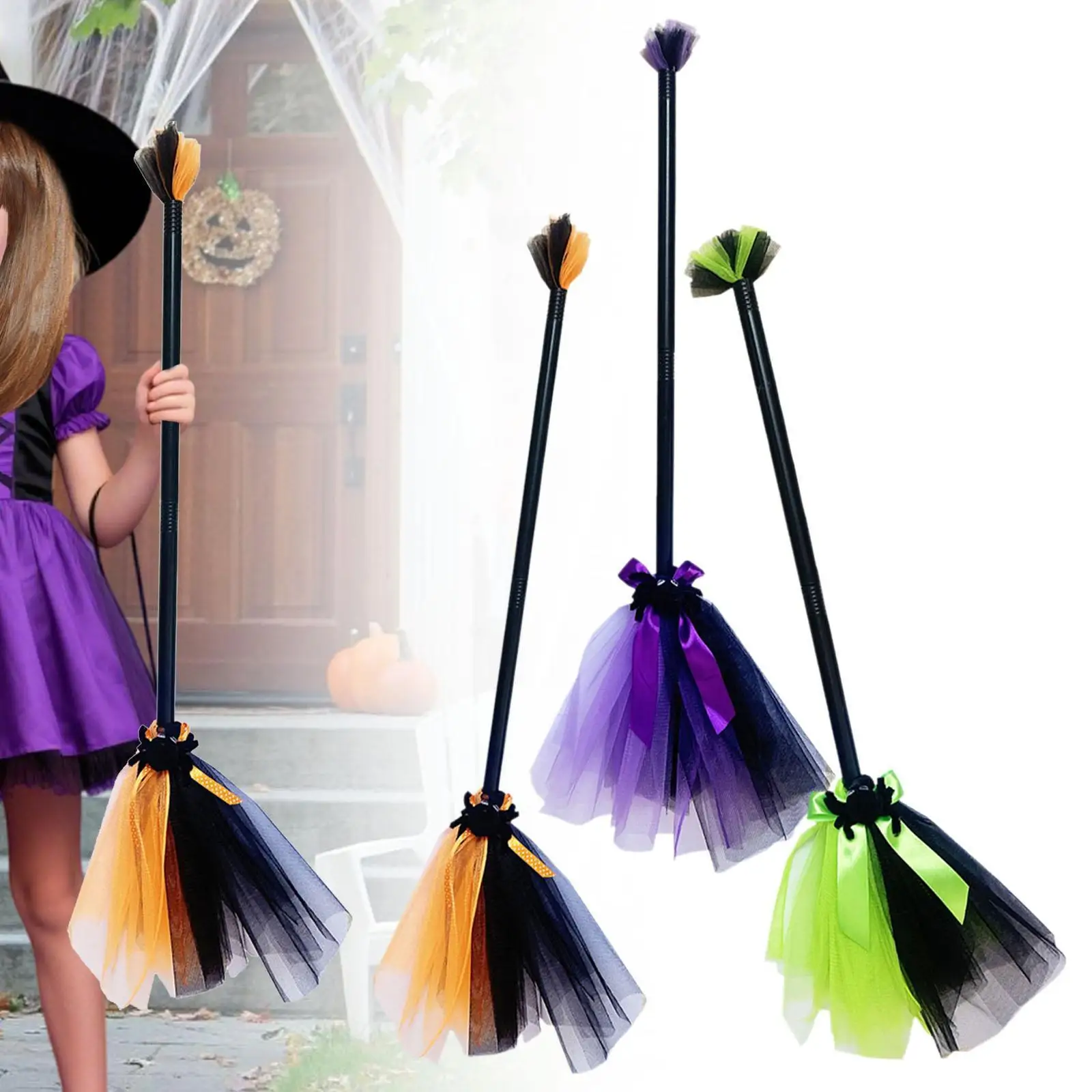 

Halloween Broomsticks Crafting Ornament for Kids Masquerade Show Theme Party
