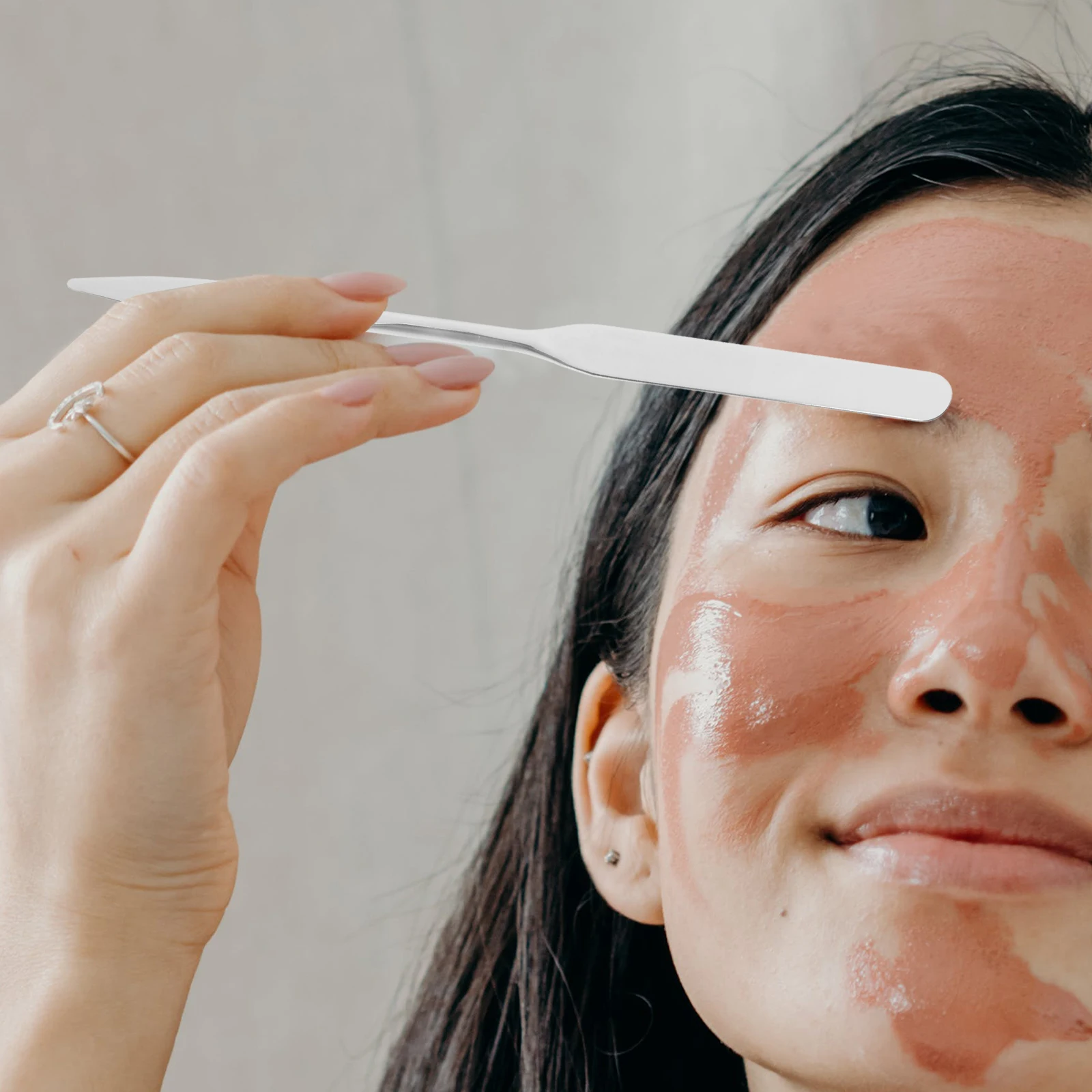 

Stainless Steel Spatula Powder Foundation Mixing Tools Metal Scraper Double Head Makeup Blender Beauty Tool