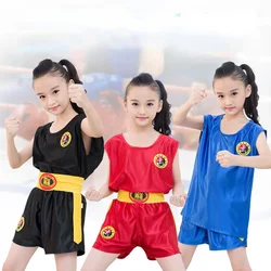 Sanda Dragon Tattoo Fighting Clothes Boxing Clothes New Style Muay Thai Shorts Children Martial Arts Performance Training Clothe