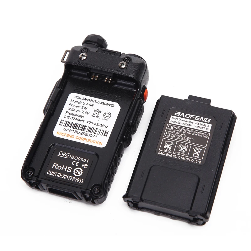 Walkie-talkie Baofeng Bf Uv5r Ham Radio Dual Band Wireless Transceiver Handheld Cb Radio